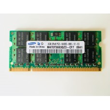 Samsung (M470T5663QZ3-CF7) 2GB PC-6400 DDR2-800MHz SODIMM 200pin