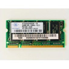 Nanya (NT256D64SH8B0GM-75B) 256MB PC-2100 DDR-266MHz SODIMM 200pin
